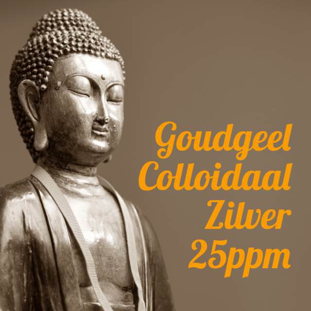 Goudgeel Colloidaal Zilverwater 25 ppm NanoSilver